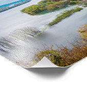 Mississippi River und Wooded Bluffs Fotodruck (Ecke)