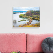 Mississippi River und Wooded Bluffs Leinwanddruck (Insitu (Wohnzimmer))