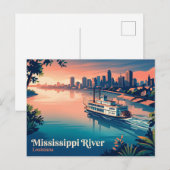 Mississippi River USA Postkarte (Vorne/Hinten)