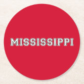 Mississippi Runder Pappuntersetzer (Vorderseite)