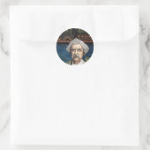 Mississippi Sam Aka Mark Twain Runder Aufkleber (Tasche)