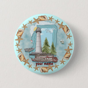 Mississippi Shells Leuchtturm Button