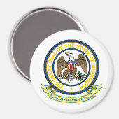 Mississippi-Siegel Magnet (Vorderseite/Rückseite)