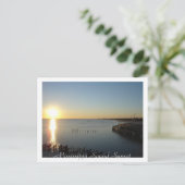 Mississippi Sound Sunset Postkarte (Stehend Vorderseite)