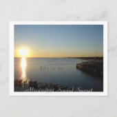 Mississippi Sound Sunset Postkarte (Vorderseite)