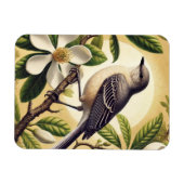 Mississippi Staat Bird Northern Mockingbird Magnet (Horizontal)