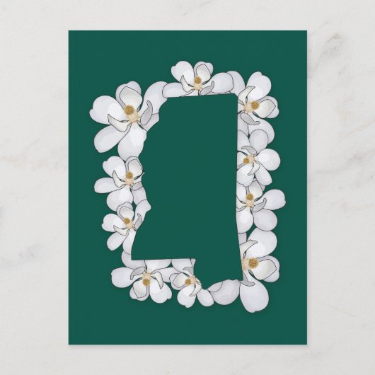 Mississippi Staat Blume Postkarte (Vorderseite)