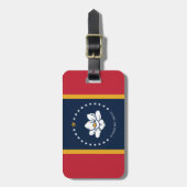 Mississippi-Staat Gepäckanhänger (Vorderseite vertikal)