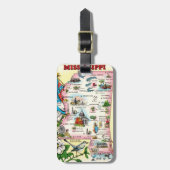 Mississippi Staat Gepäcktag Gepäckanhänger (Vorderseite vertikal)