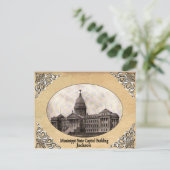 Mississippi Staat Hauptstadt Alte Postkarte (Stehend Vorderseite)