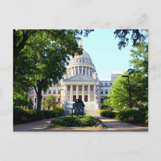 Mississippi Staat Hauptstadt Gebäude - Jackson, MS Postkarte (Vorderseite)