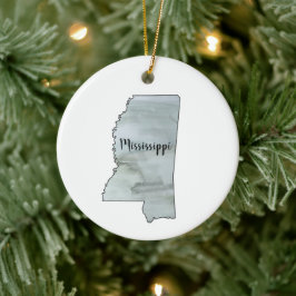 Mississippi Staat Illustration Keramik Ornament
