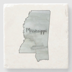Mississippi Staat Illustration Steinuntersetzer