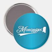 Mississippi-Staat Magnet (Vorderseite/Rückseite)