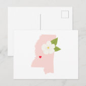 Mississippi-Staat Postkarte (Vorne/Hinten)