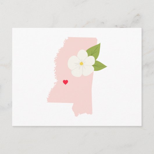 Mississippi-Staat Postkarte (Vorderseite)