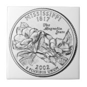 Mississippi Staat Quarter Fliese (Vorderseite)
