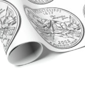 Mississippi Staat Quarter Geschenkpapier (Rolleneckpunkt)