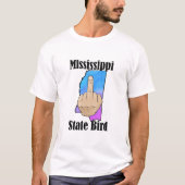 Mississippi Staat Vogel T - Shirt Mittelfinger (Vorderseite)