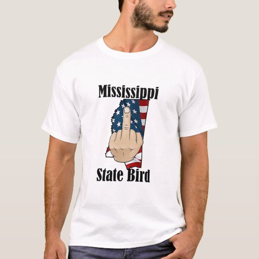 Mississippi Staat Vogel T - Shirt Mittelfinger (Vorderseite)