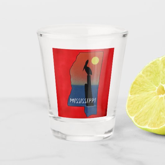 Mississippi Staat Wildlife Schnapsglas (Vorderseite)