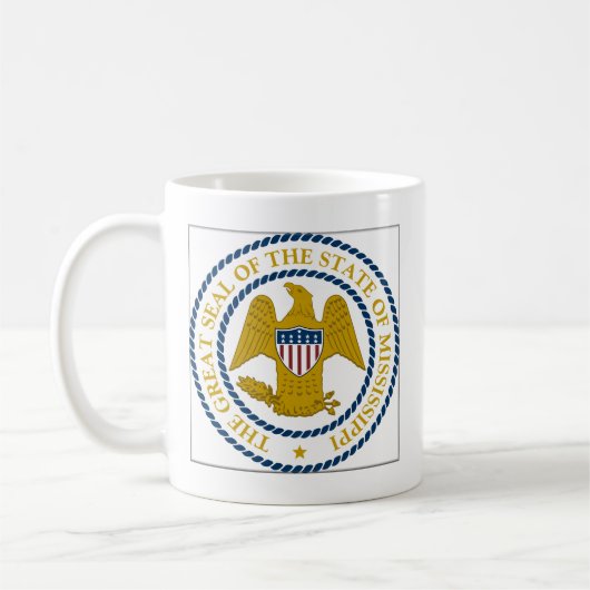 Mississippi-Staats-Siegel Kaffeetasse (Links)