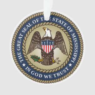 Mississippi-Staats-Siegelamerika-Republiksymbol Ornament