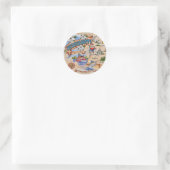 Mississippi-Staatsfeier Runder Aufkleber (Tasche)