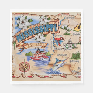 Mississippi-Staatsfeier Serviette