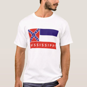 Mississippi-Staatsflaggenamerika-Landtextname T-Shirt
