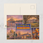 Mississippi State Postkarte (Vorne/Hinten)
