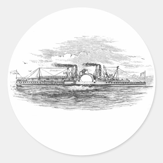 Mississippi Steamboat Stickers (Vorderseite)