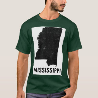 Mississippi-Straßenkarte T-Shirt