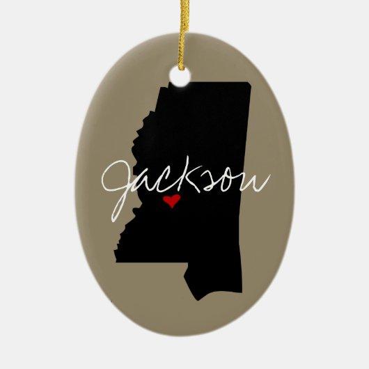 Mississippi Town Keramikornament (Vorne)