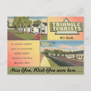 Mississippi, Triangle Touristen, Meridian Postkarte