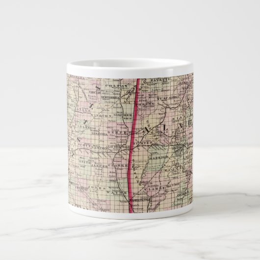 Mississippi und Alabama Jumbo-Tasse (Vorderseite)