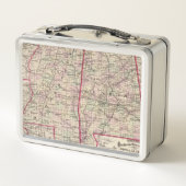 Mississippi und Alabama Metall Brotdose (Rückseite)