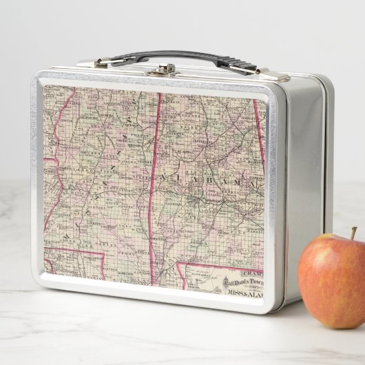 Mississippi und Alabama Metall Brotdose (Beispiel)