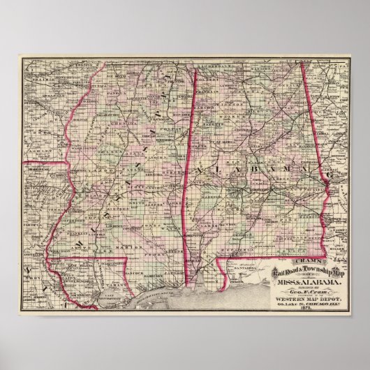 Mississippi und Alabama Poster (Vorne)