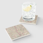 Mississippi und Alabama Steinuntersetzer (Seitenansicht)