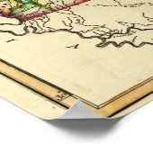 Mississippi und AlabamaPanoramabalkarte Poster (Ecke)