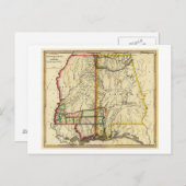 Mississippi und AlabamaPanoramabalkarte Postkarte (Vorne/Hinten)