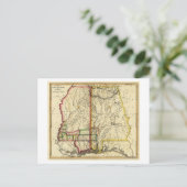Mississippi und AlabamaPanoramabalkarte Postkarte (Stehend Vorderseite)