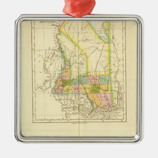 Mississippi US Silbernes Ornament (Vorne)
