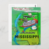 Mississippi USA Card Postkarte (Vorne/Hinten)