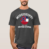 Mississippi USA Est. Patriotisches T-Shirt der (Vorderseite)