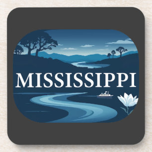 Mississippi USA Getränkeuntersetzer