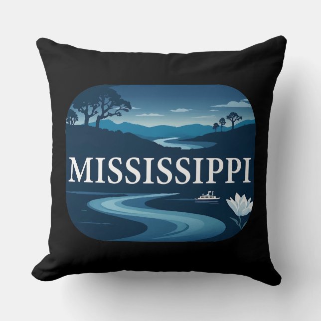 Mississippi USA Kissen (Vorderseite)