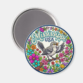 Mississippi USA Magnet (Vorderseite/Rückseite)
