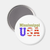 Mississippi USA! Magnet (Vorderseite/Rückseite)